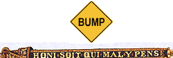 image of a bump highway sign